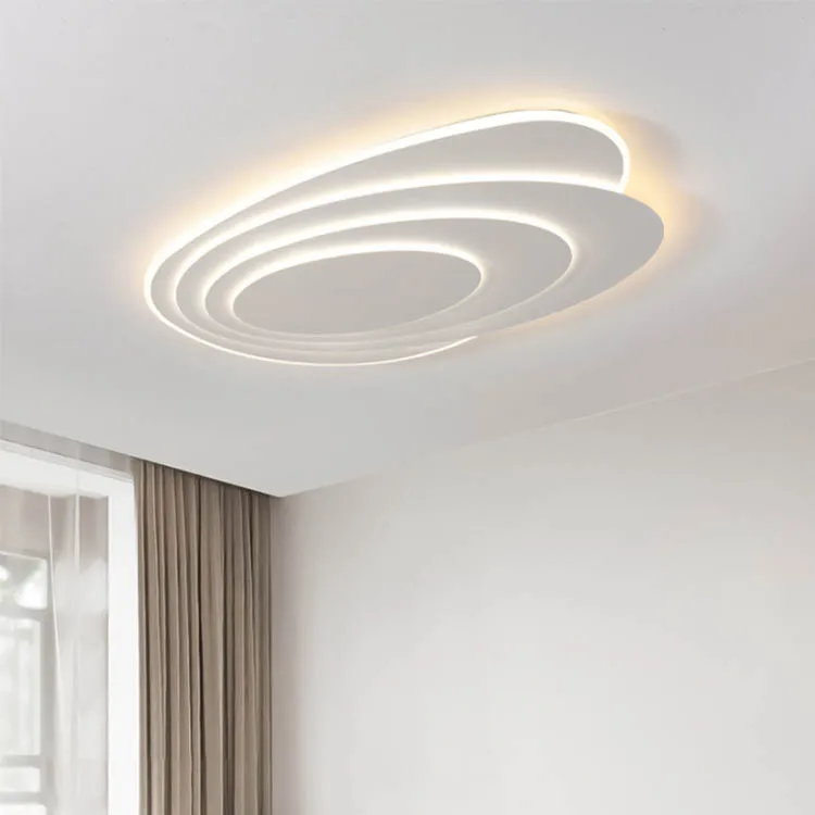 Modern Intelligence LED Ceiling Light Surface Mounted Home Decoration Acrylic Cover Iron Base Induction Lamps Living Room