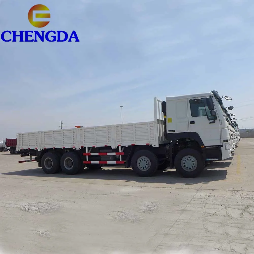 Used HOWO Shacman 50t 12 Wheels 8x4 Cargo Truck for Sale