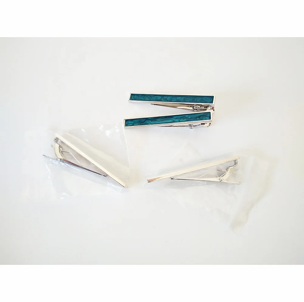Blue enamel bar tie bar clip aircraft men tie clip