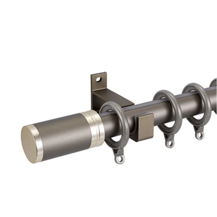 Not rust Not Aging Smooth Surface Aluminum Alloy Single Curtain Rod Set
