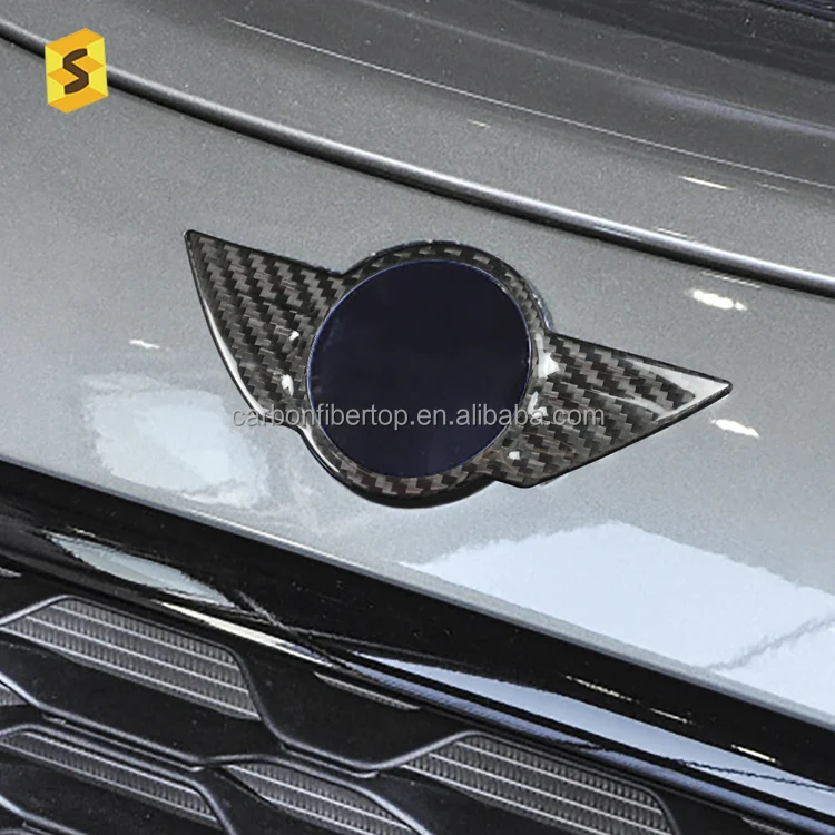 ES Carbon Fiber Car Exterior Accessories F54 F55 F56 F57 F60 Car Front Emblem