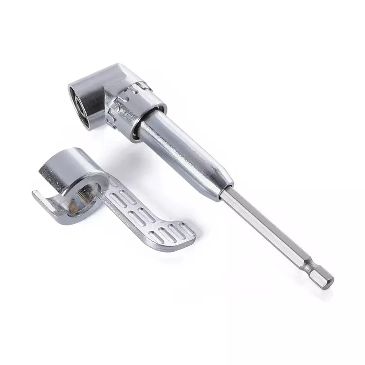 105 Degree Magnetic Angled Screwdriver Bit Adapter Holder with Quick Change Hex Shank