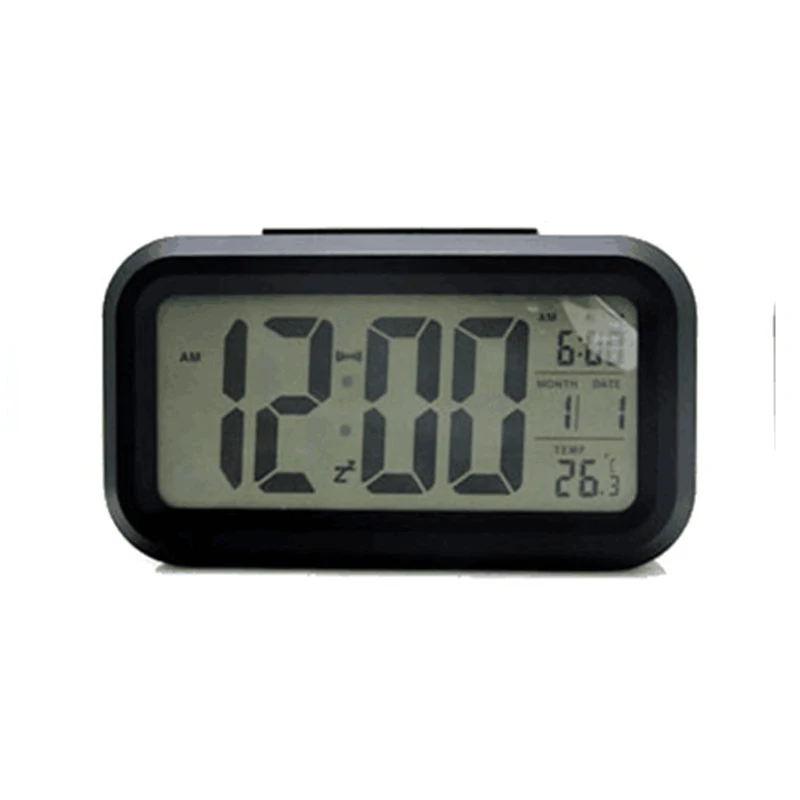 Smart Kids Led Night Light Digital Table Alarm Clock with Calendars Temperature