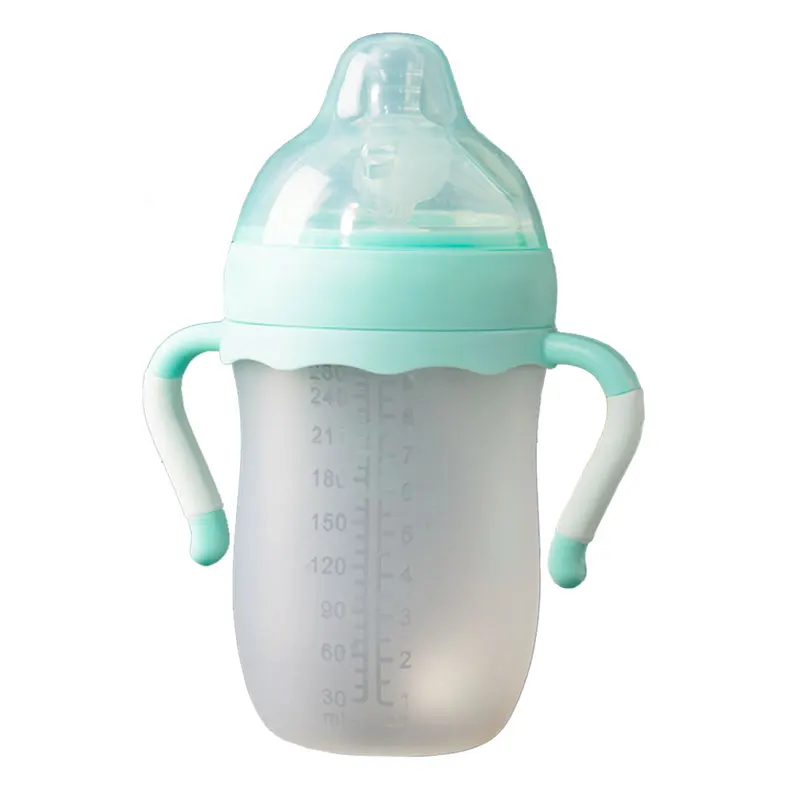 
Customized and professionally designed brand of new silicone baby milk bottle without Bpa 