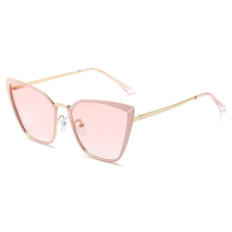 Cool high quality uv400 shades man metal sunglasses high fashion best manufacture sunglass cateye sunglasses