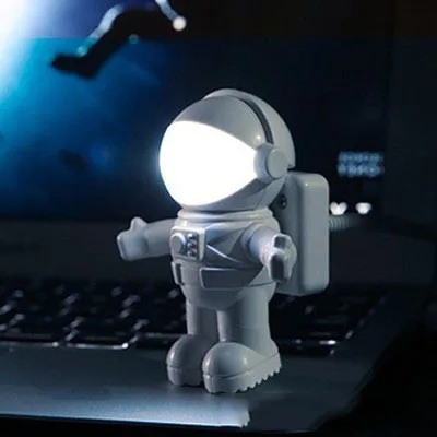 Modern Cartoon Laptop Keyboard Creative Mini Astronaut USB LED Night Light