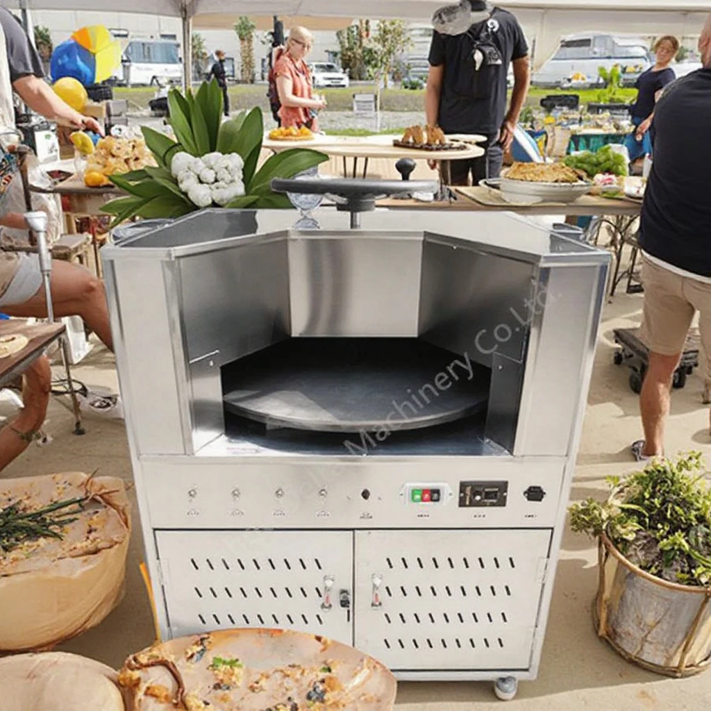 Electric Rotate Pita Maker Baker Arabic Rotary Tandoori Roti Naan Bread Machine Gas Tandoor Oven for Home