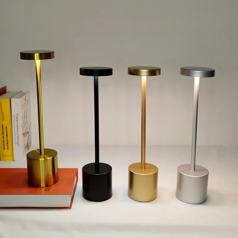 Cordless LED Table Lamp Rechargeable Battery 3 Lighting Modes Dimmable Light Portable Desk Lamps for Restaurant