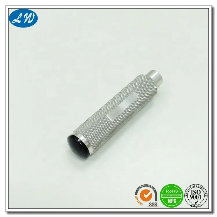 CNC aluminium rod turning machining aluminum hollow threaded rod