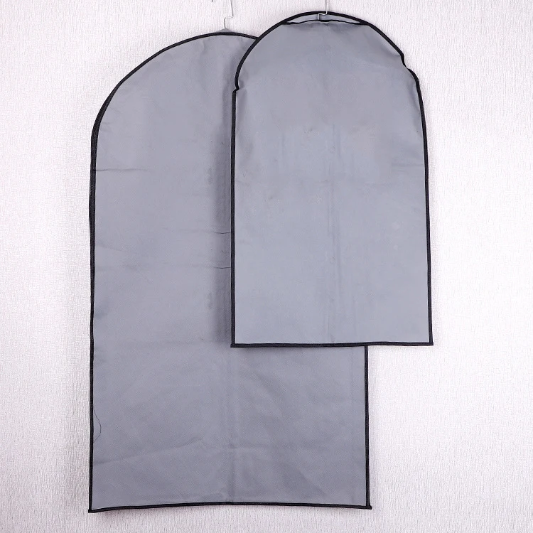 Non-woven Suit Bag Portable Dust Clothing Cover for Dress Coat Suit Garment Covers Wardrobe Hanging Customized Garment Bag
