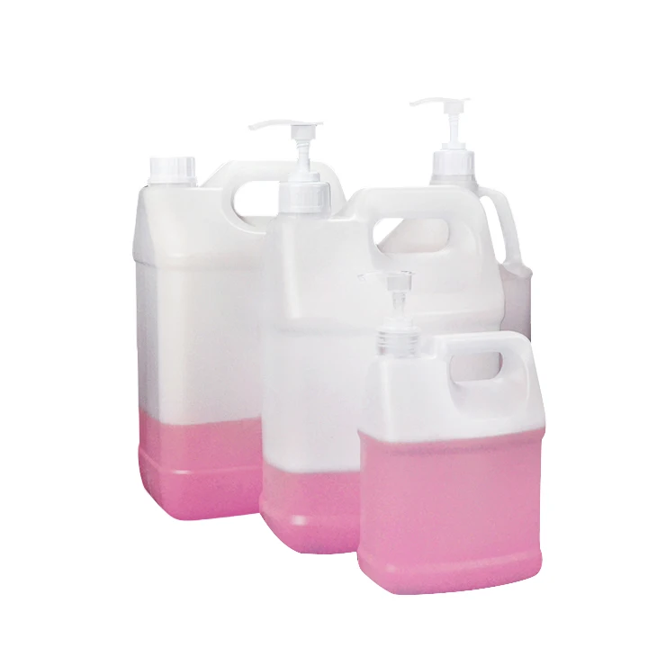 Empty hdpe pets shampoo 1liter square plastic water pump bottles container jerry can