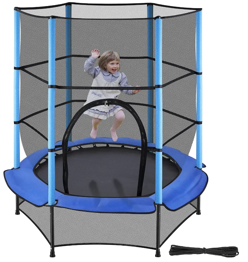 4.5 FT Mini indoor or outdoor Trampolines with safety enclosures for kids trampolin for sale