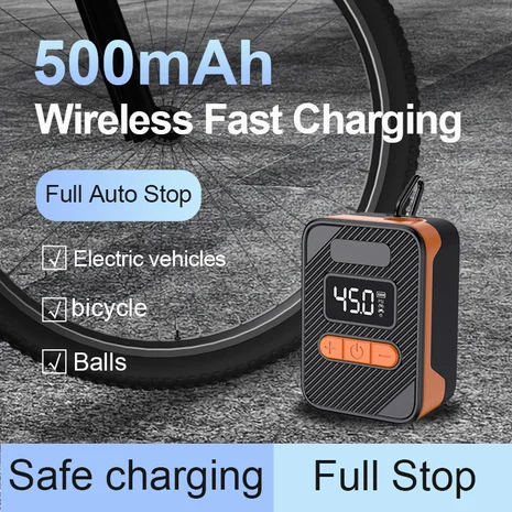 ODIER Portable Digital Multi-Function Wireless Electric Motorcycle Bicycle E-bike  Scooter Tire Mini Air Pump For Car Tyre