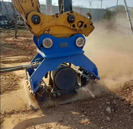 6 ton 8 ton Excavator attachments supplier soil hydraulic vibrating plate compactor