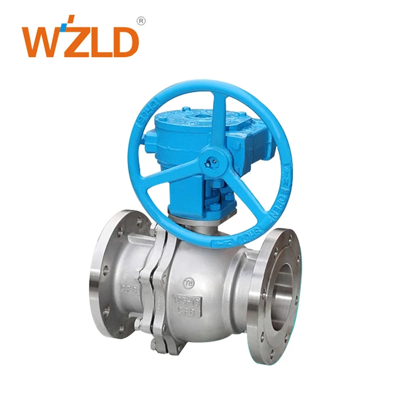 WZLD Manufacturer API6D Big Size 2PC Carbon Steel Resistant Ball Valve With Handles