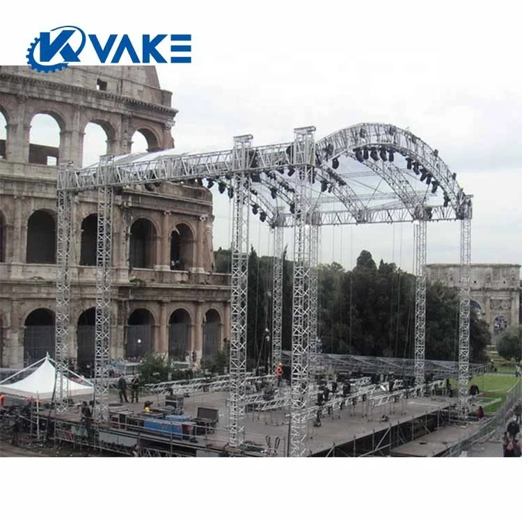 Hoist Lift 1500KG Hang Weight PA Part Speaker Truss Tower Church Use Truss Tower Design Aluminum Truss