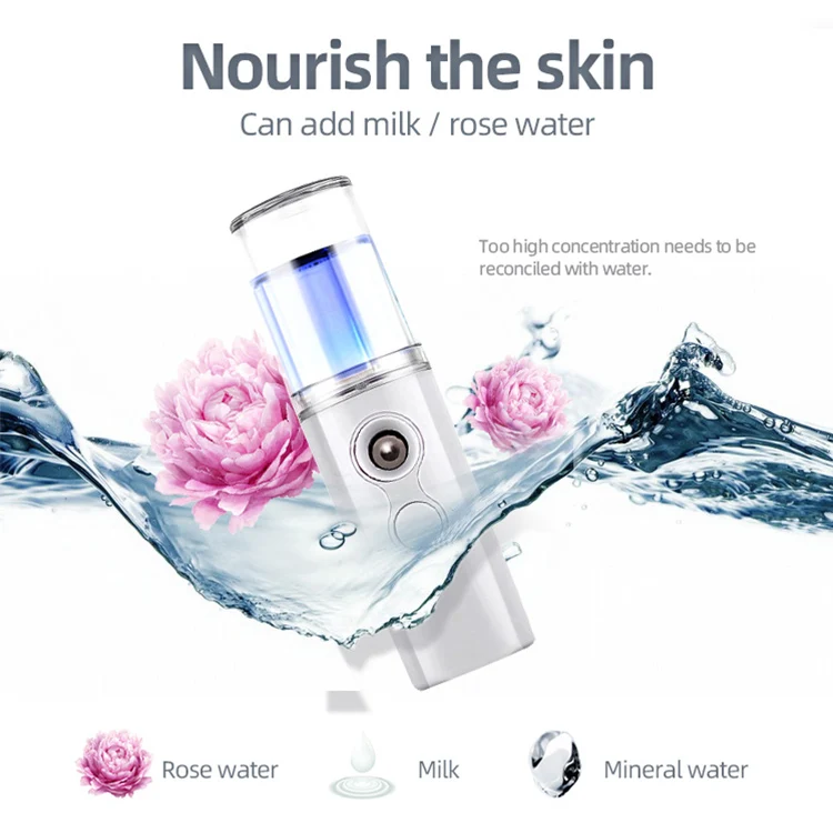 Wholesale usb portable mini facial hydrating machine nano cooling face mister