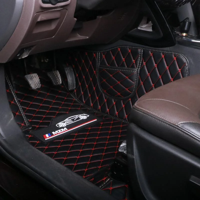 Hot Sale Custom Cleaning 3d 5d Coil Leather Car Mat Floor Carpet For Toyota