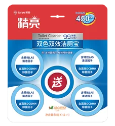 Lanju Easy Dissolve Automatic Toilet Bowl Cleaner Tablet + Toilet Blue Water Tablets Cleaner