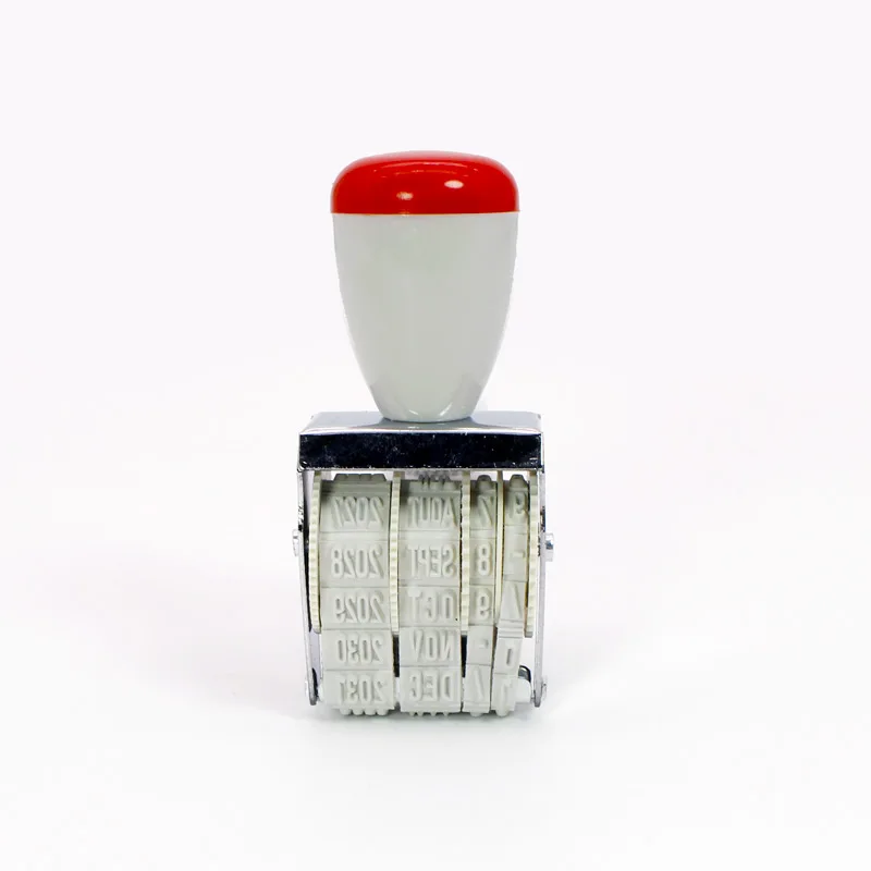 Manufacturer French date stamp rubber date stamp office adjustable metal date stamp