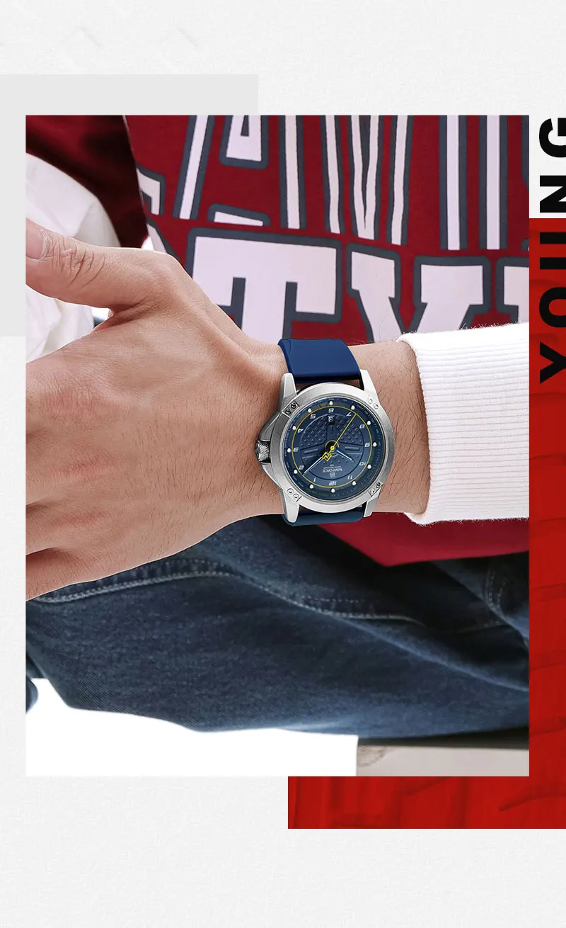 NAVIFORCE 8031 SBEBE Cool boy design watches genuine naviforce men watch with Luminous hands Sport Fashion wristwatch