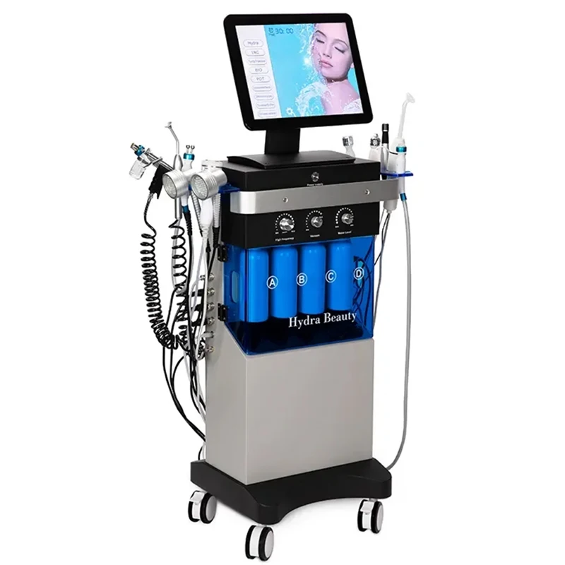 Factory price 14 in 1 hydro peeling hydra dermabrasion facial machine hydrodermabrasion facial machine
