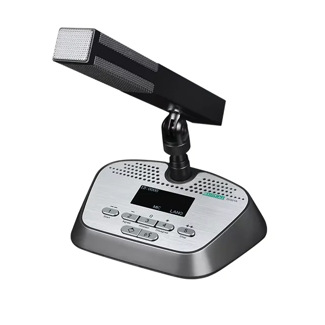 Noise Cancelling Touch Screen Tube Desktop Network Conference Chairman Delegate Mic with Voting Function