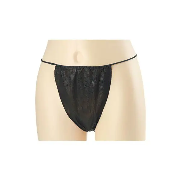 Disposable Non-woven Underwear for Beauty Massage Spa G-string Spa Panties - ,massage Spa G-string,spa Panties Black Textile