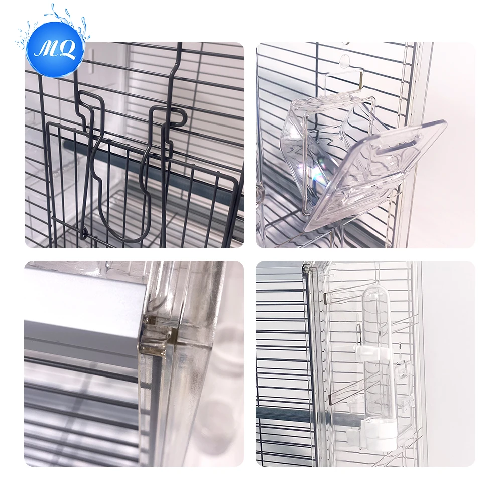 Wholesale High Quality  China Parrot Breeding Cage Outdoor Mesh House With Accessories Sets Metal Large Bird Cage  For Sale