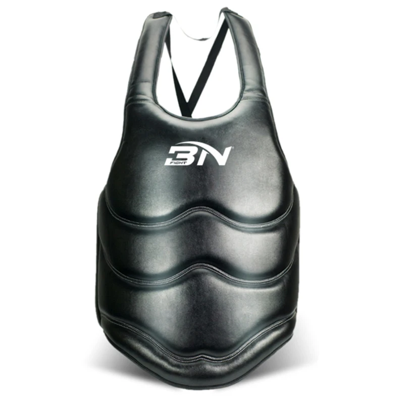 BN Wholesale Customized Leather Boxing Chest Guards for Karate Taekwondo MMA  Muay Thai Sparring Punching Body Guard