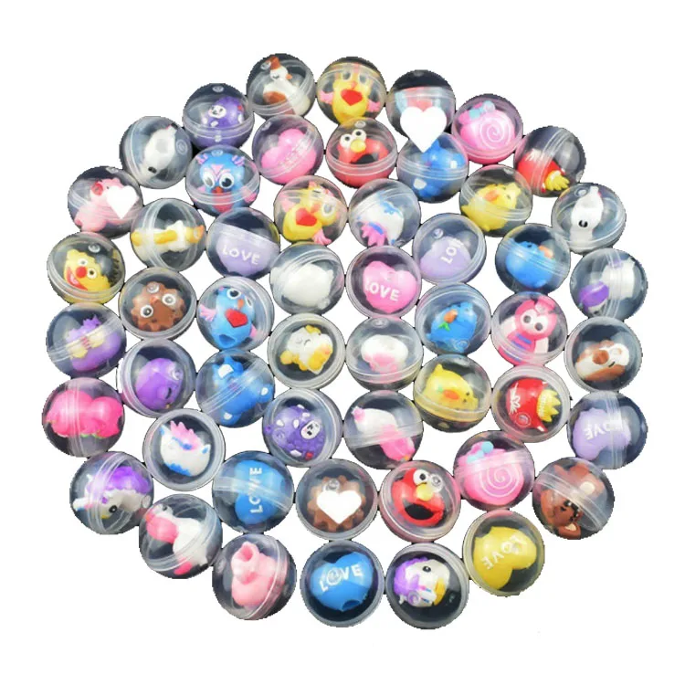Hot Sell Mini Plastic Small Cheap Surprise Egg Capsule Toys Good Quality 28/32/45/50/60/75/100mm Bulk Vending Machine