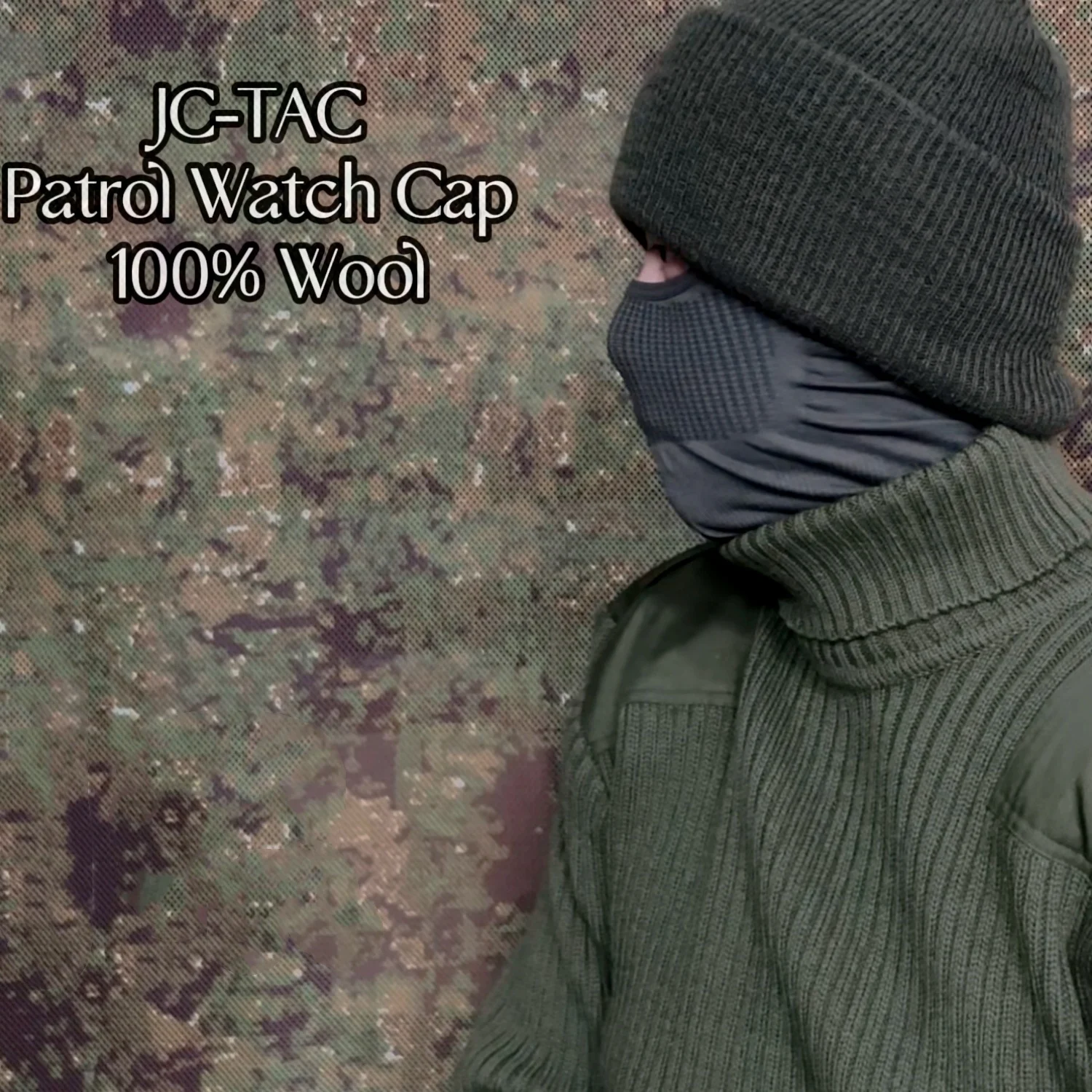 USGI Standard Pure Woolen Hat Roll up Edge Skullcap for Tactical Use Mil Patrol Army Green Wool Watch Cap