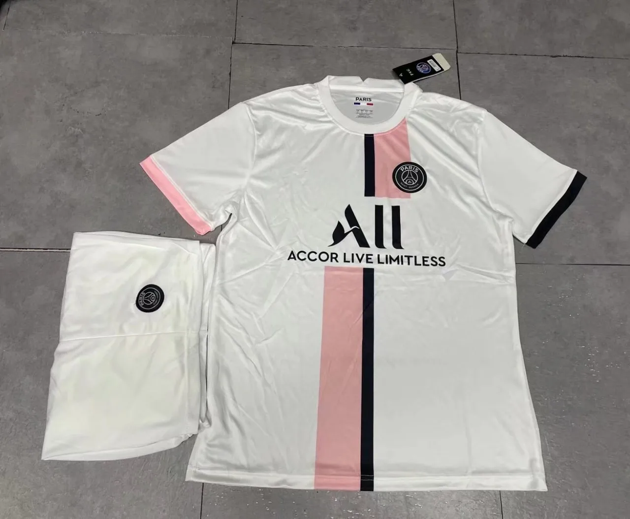 Комплект футболок с сублимационной печатью из 100% полиэстера с изображением Парижа Месси и мабаппе