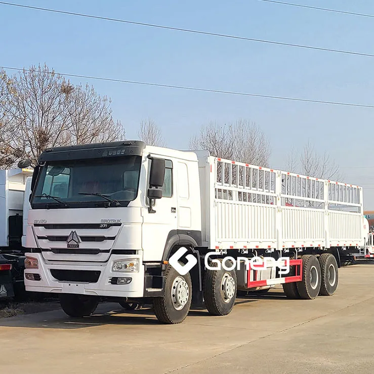 fennce stake truck second hand used cargo truck sinotruk howo 8x4 375hp 371 hp 336hp