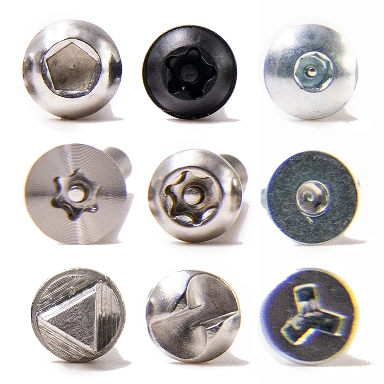 Anti theft screw M4 M6 M8 M10 Stainless Steel Torx Countersunk Head Security Screws