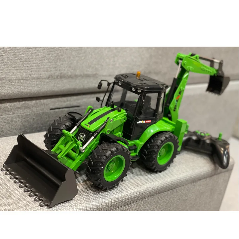 Huina 1579 2 4 г 9CH 1/14 имитация электрического радиоуправления RC экскаватор-погрузчик с подсветкой и звуком