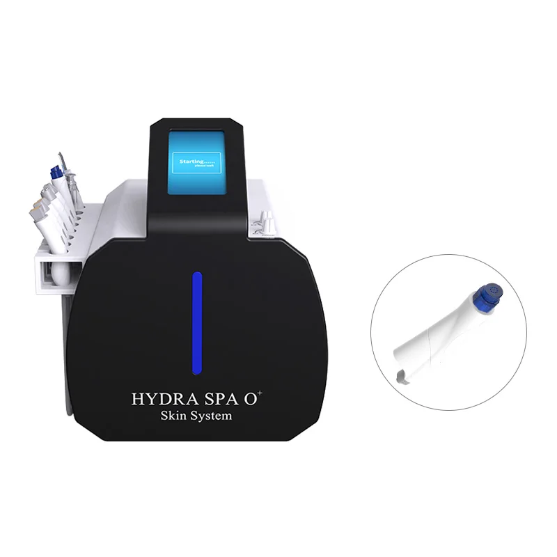 Korean facial machine 8 in 1 hydradermabrasion microdermabrasion vacuum blackhead removal factional rf skin tightening face lift