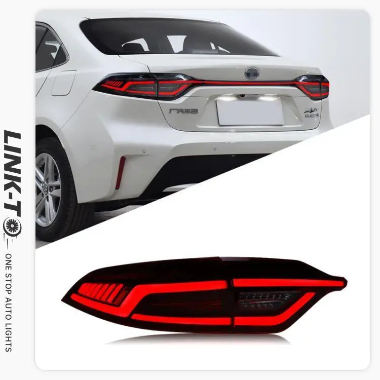 LINK-TO Start Up Animation HCmotion Factory Wholesales Full LED US Levin SE LE Sedan Rear Lamp 2020 2021 Tail Lights For Toyota