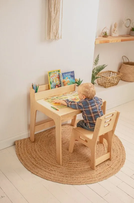 LM KIDS kids furniture wooden activity table montessori furniture Montessori Table And Chair kids table and chairs