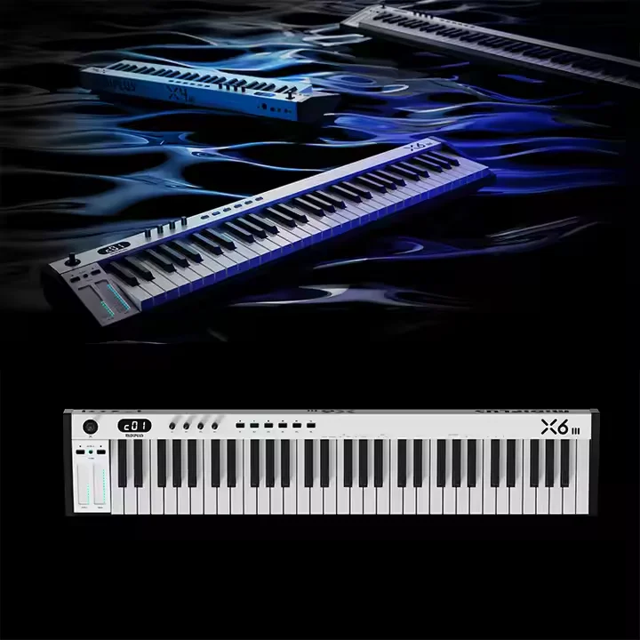 MIDIPLUS 61-Key Premium Midi Keyboard Versatile USB Electronic Piano Digital Creation Tool Kids Musical Instrument Accessory
