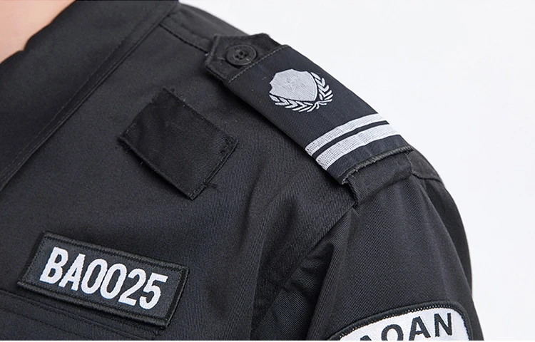 100% cotton security guard uniform, high quality security uniforms wholesale