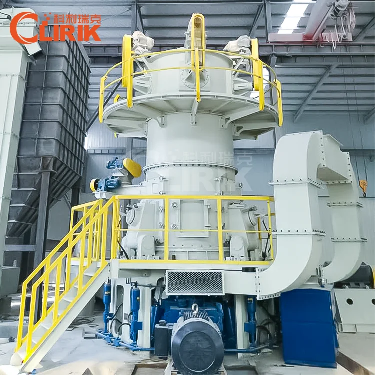 CLIRIK Vertical stone walking grinding machine is used for grinding gypsum and limestone powder in cement plants