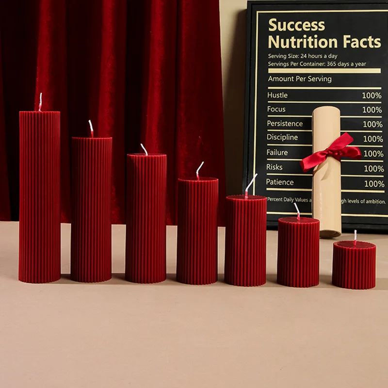 Wholesale High Quality Multiple Size Paraffin Wax Pillar Candle Household Candles For Home Hotel Restaurant