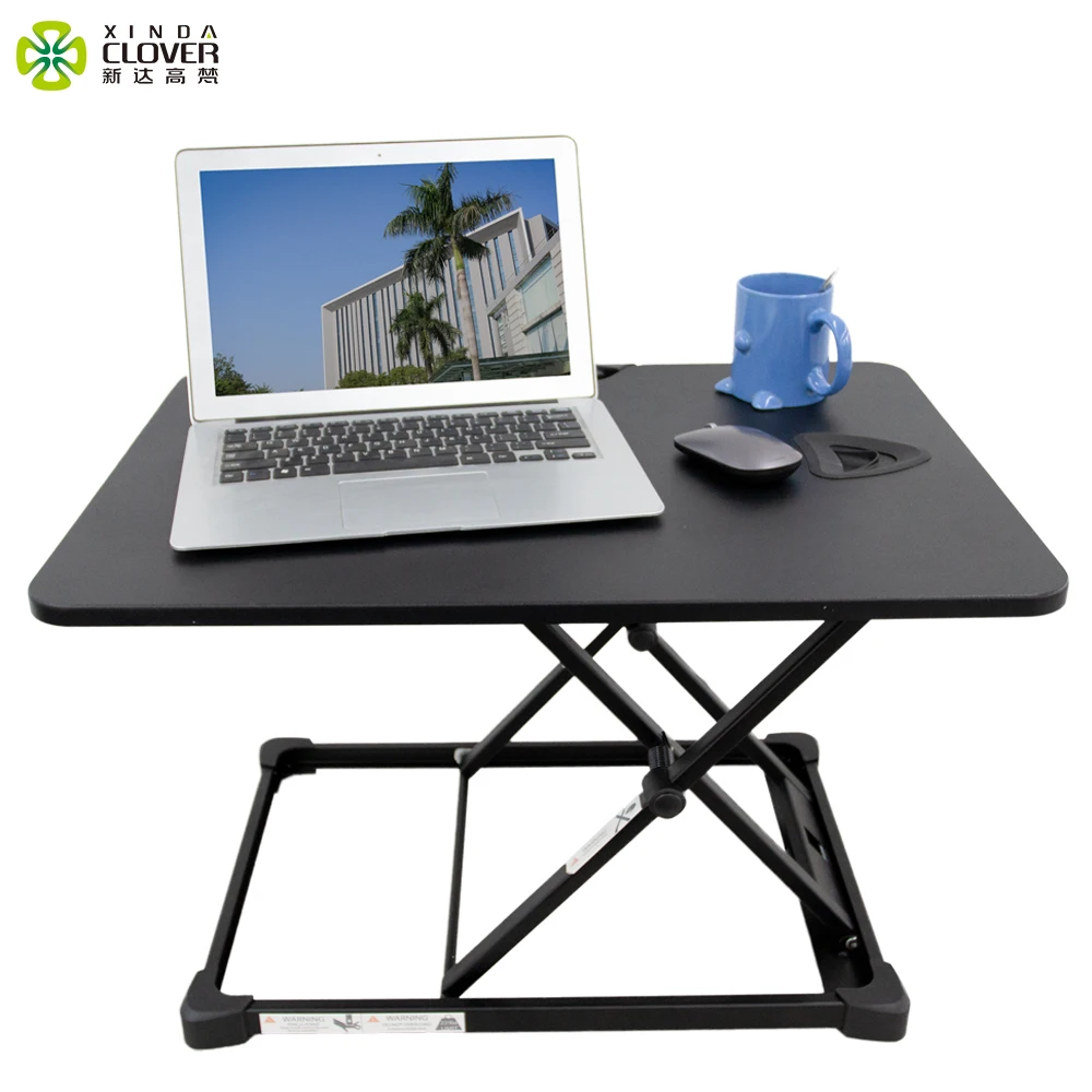 
Sit Stand Laptop Desk Organizer Stand Laptop Desk Office Building Adjustable (height) Foldable Metal Computer Table 