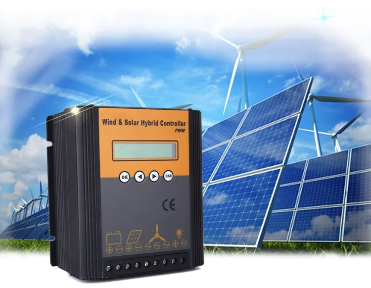 1000w 12v 24v wind turbine solar panel hybrid controller 25A 30A 40A 50A 60A solar charge controller
