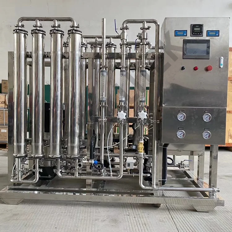 1000lph double pass RO Ultrapure water purifier SS304 ro plant water purifying machine for bolier food industry