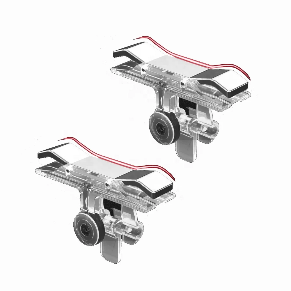 6 fingers 1 pair E9 metal gamepad free fire trigger shooter L1R1 for mobile knives out joystick controller