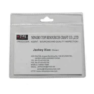 Custom Logo Plastic Credit Card Case for Men