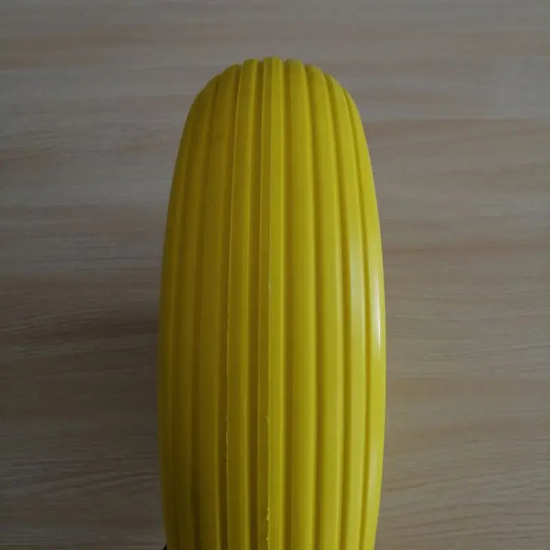 Wholesale hot sale high quality 13*4.00-6 airless bicycle tire eva pu foam wheel for sale