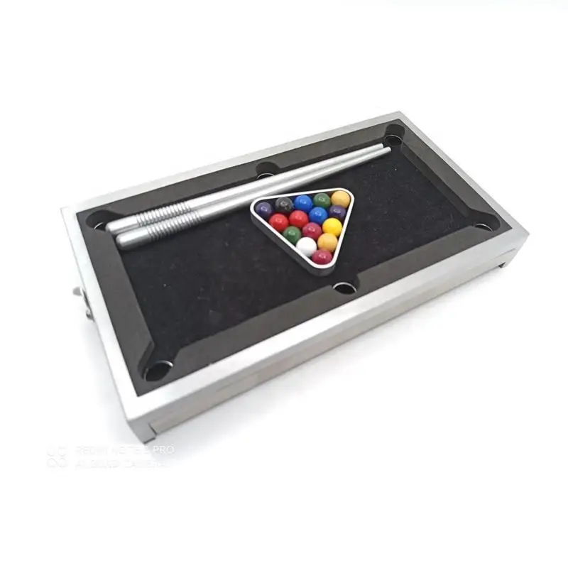 Factory 16 ball 2 Pool Tips Aluminum Mini snooker pool billiard table for Indoor